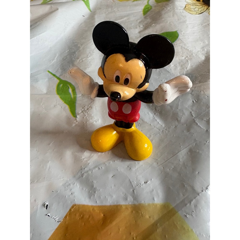 Disney Mickey Mouse PVC Figure Classic Red Shorts Yellow Shoes Collectible Toy